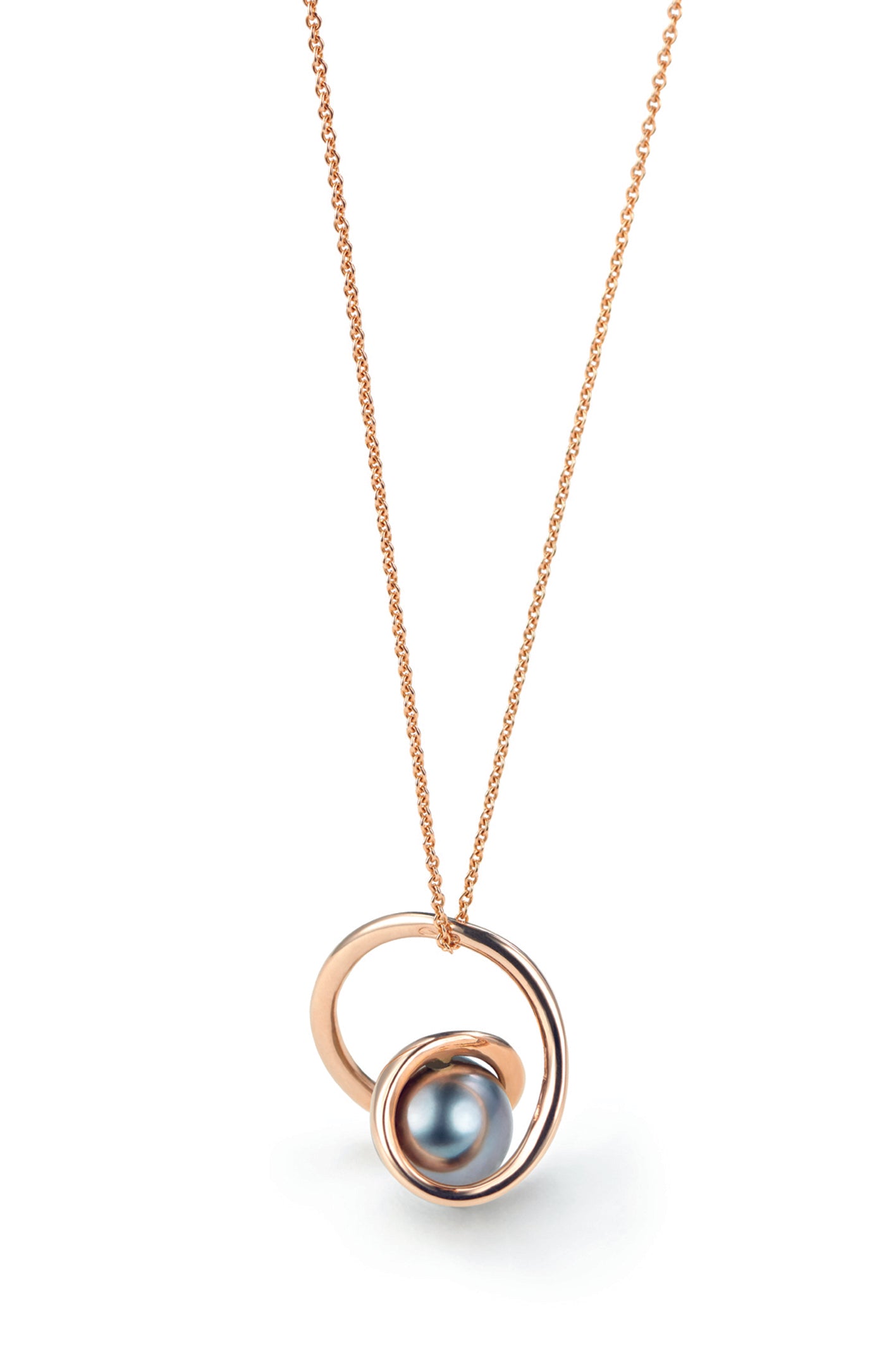 Aquarius Pendant with Tahiti Pearl Red Gold