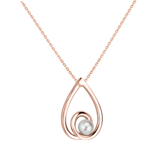 Corona Australis Pendant with Akoya Pearl Red Gold