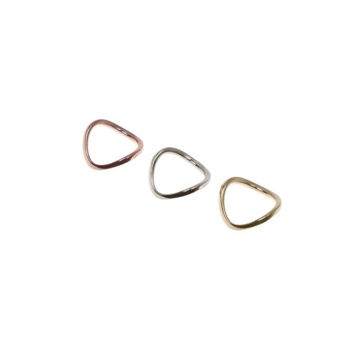 Crater Ring Yellow Gold & Red & White Gold