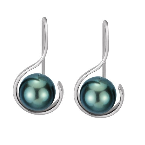 Mensa Earrings with Tahiti Pearl White Gold
